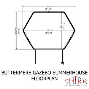 Shire Buttermere 8x6 Summerhouse – Elegant & Spacious Garden Retreat | Garden Life Stores