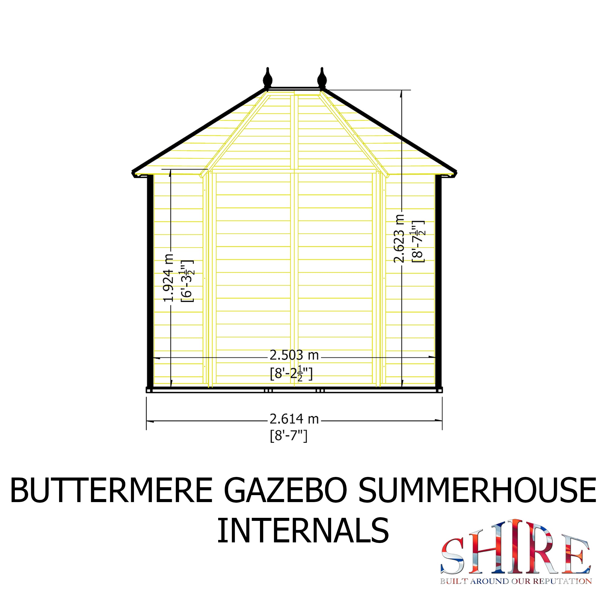 Shire Buttermere 8x6 Summerhouse – Elegant & Spacious Garden Retreat | Garden Life Stores