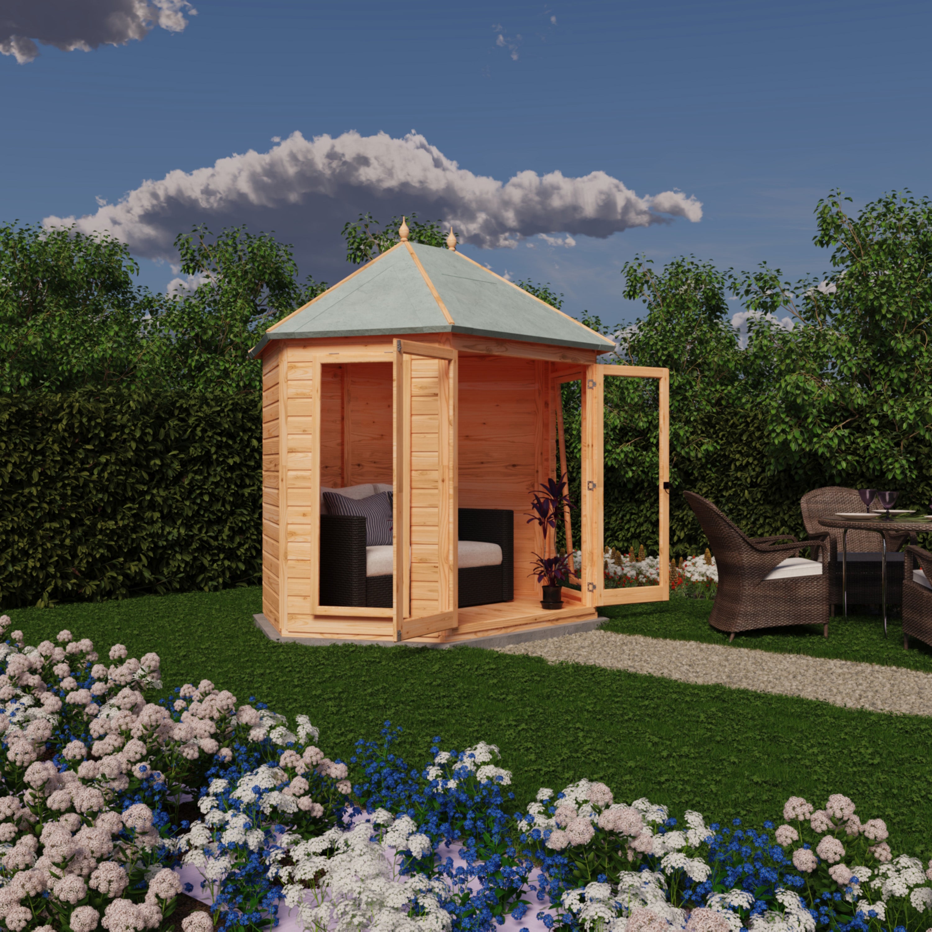 Shire Buttermere 8x6 Summerhouse – Elegant & Spacious Garden Retreat | Garden Life Stores