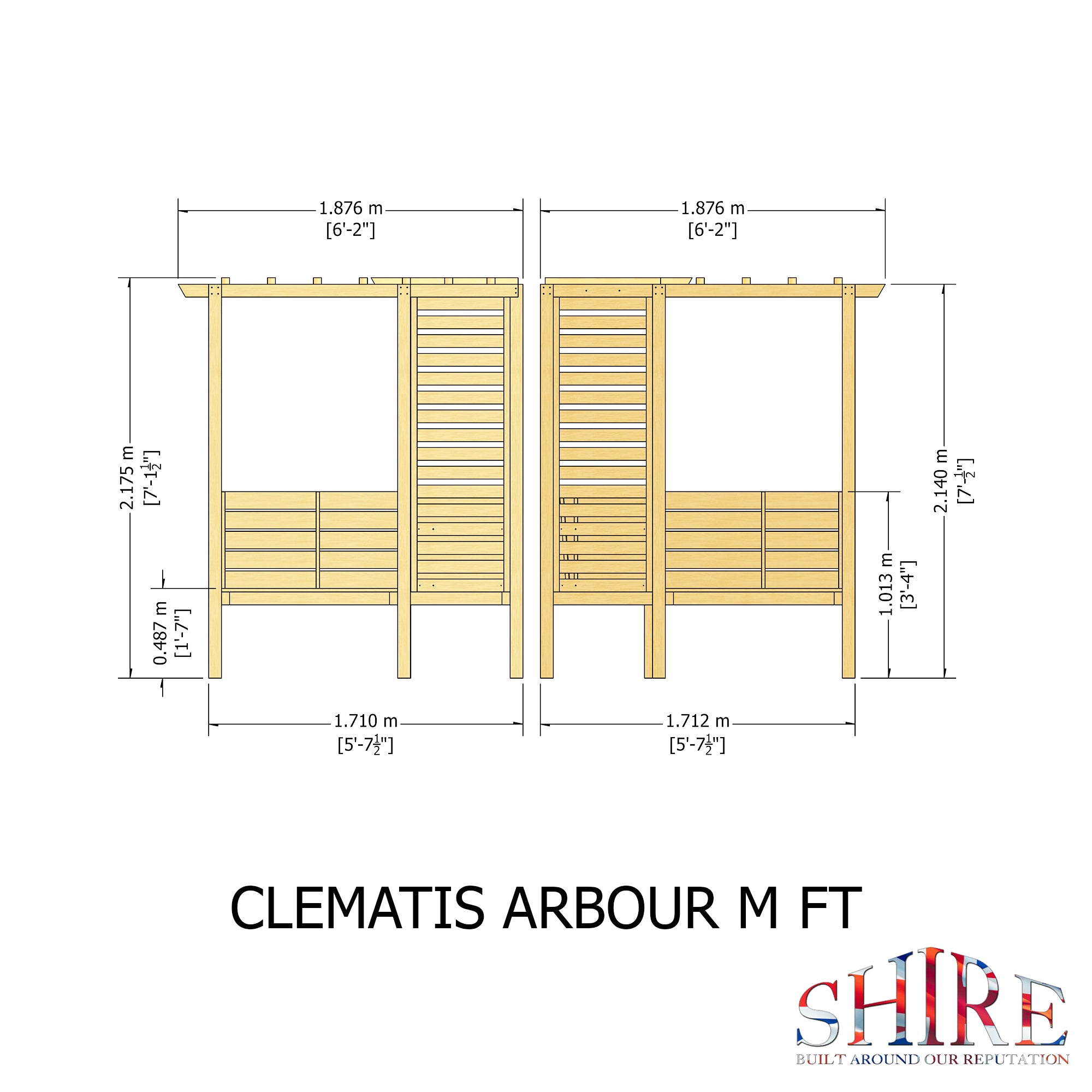 Shire Pressure Treated Clematis Corner Arbour - Garden Life Stores. 