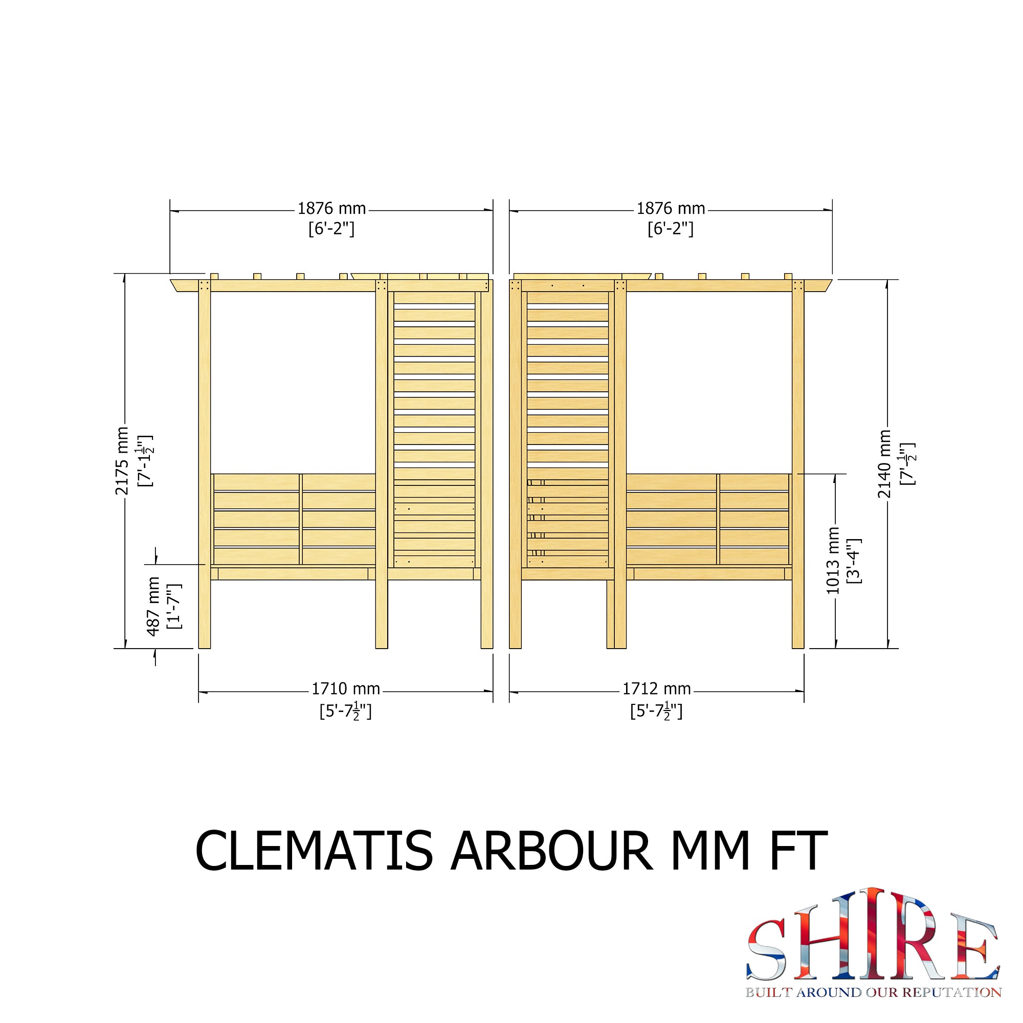 Shire Pressure Treated Clematis Corner Arbour - Garden Life Stores. 