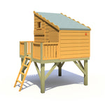 Shire Command Post with Platform Playhouse + Slide 6x4