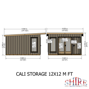 Shire Cali Garden Home Office 12x12 with Storage