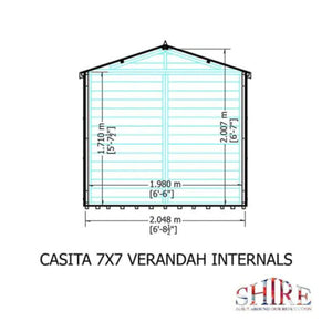 Shire Casita Shed + Veranda 7x7