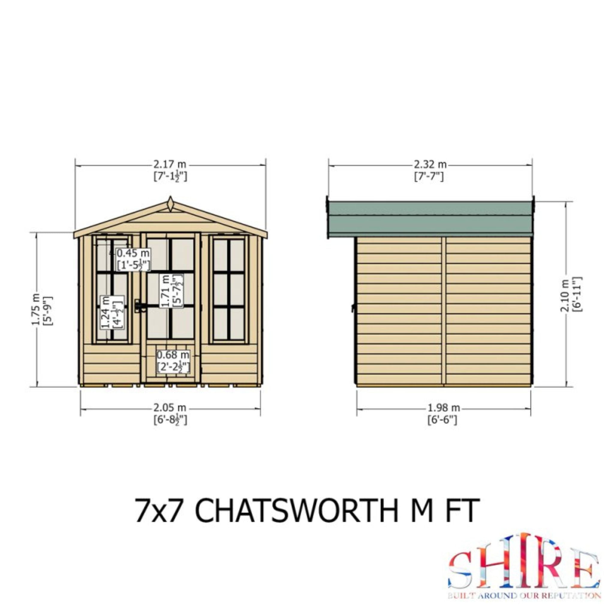 Shire Chatsworth 7x7 Summerhouse | Garden Life Stores