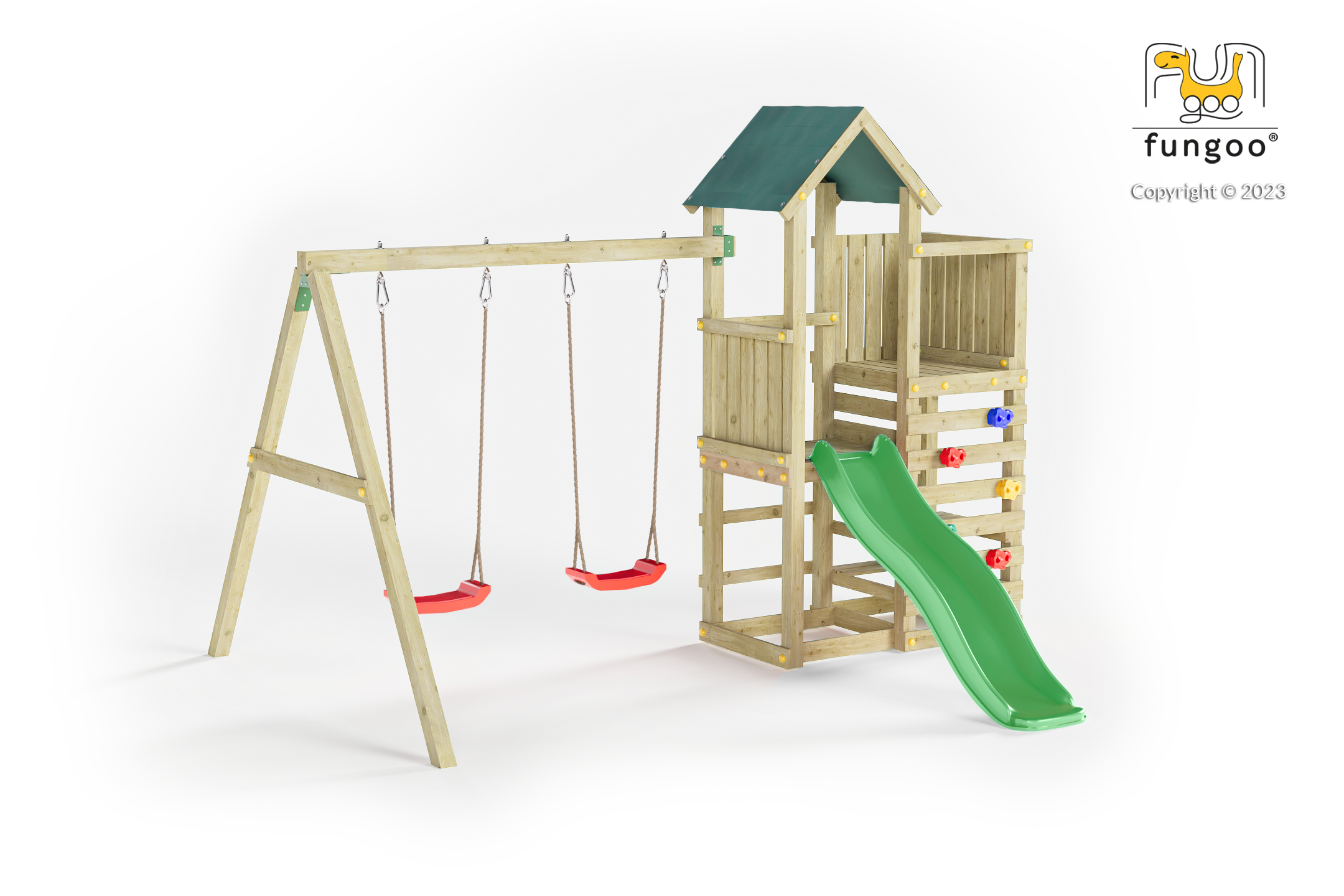 Shire Chester Kids Wooden Multi Play Set Equipment