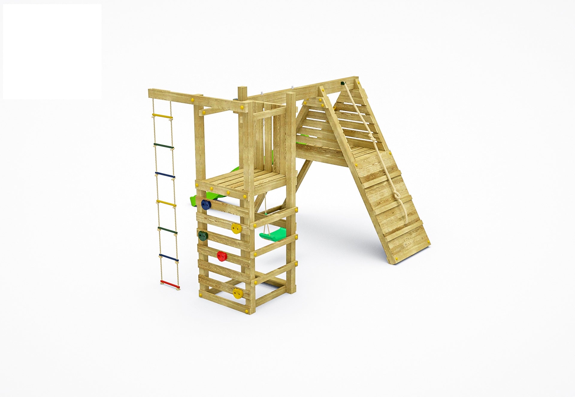 Shire Climber Kids Wooden Multi Play Set Equipment