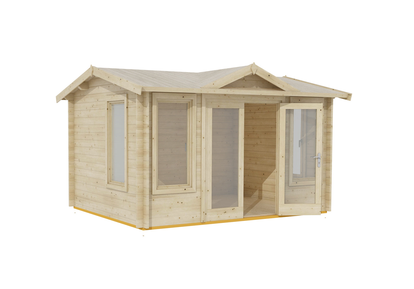 Shire Clockhouse 44mm Log Cabin 10x12