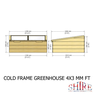 Shire Holkham Cold Frame Pressure Treated