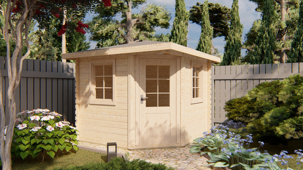 Shire Colombo 8x8 44mm Corner Log Cabin