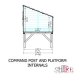 Shire Command Post with Platform Playhouse + Slide 6x4