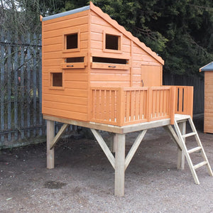 Shire Command Post Playhouse with Platform 6x4 & Slide – Adventure-Filled Play Space for Kids | Garden Life Stores
