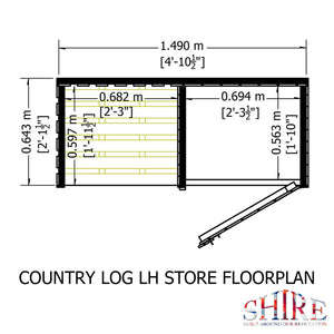 Shire Country Log and Tool Store 5x2