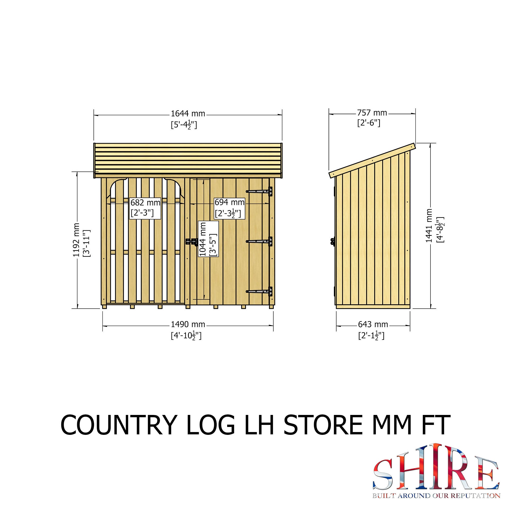 Shire Country Log and Tool Store 5x2