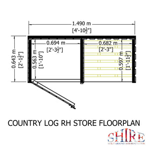 Shire Country Log and Tool Store 5x2