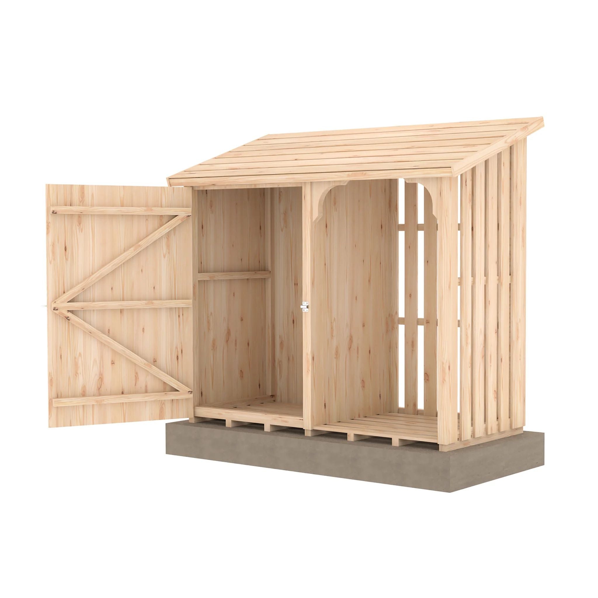 Shire Country Log and Tool Store 5x2 – Wooden Firewood & Garden Storage | Garden Life Stores