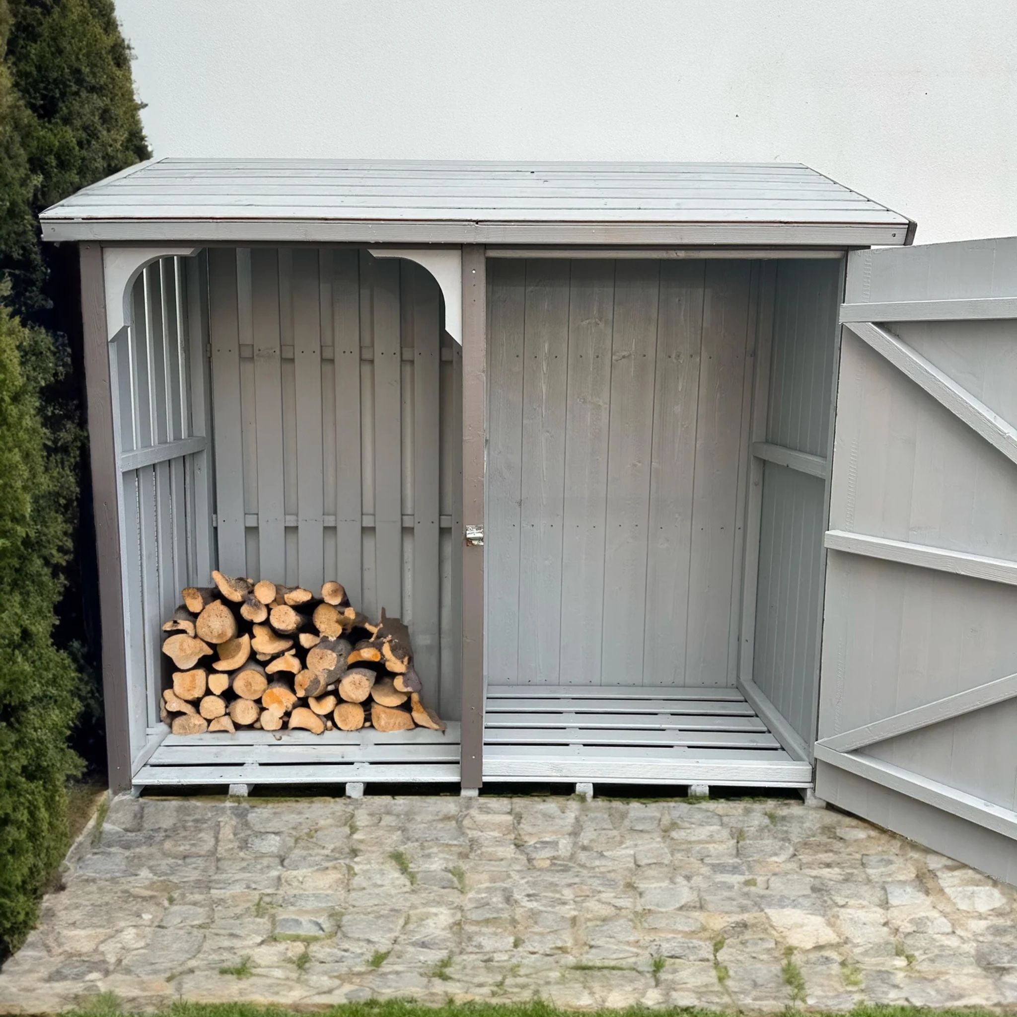 Shire Country Log and Tool Store 5x2 – Wooden Firewood & Garden Storage | Garden Life Stores