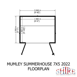 Shire Mumley Pressured Treated Summerhouse 7x5