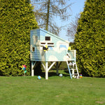 Shire Command Post with Platform Playhouse + Slide 6x4