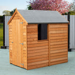 Shire Overlap Dipped Apex Wooden Garden Shed With Window 6x4 - Garden Life Stores. 