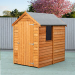 Shire Overlap Dipped Apex Wooden Garden Shed With Window 6x4 - Garden Life Stores. 