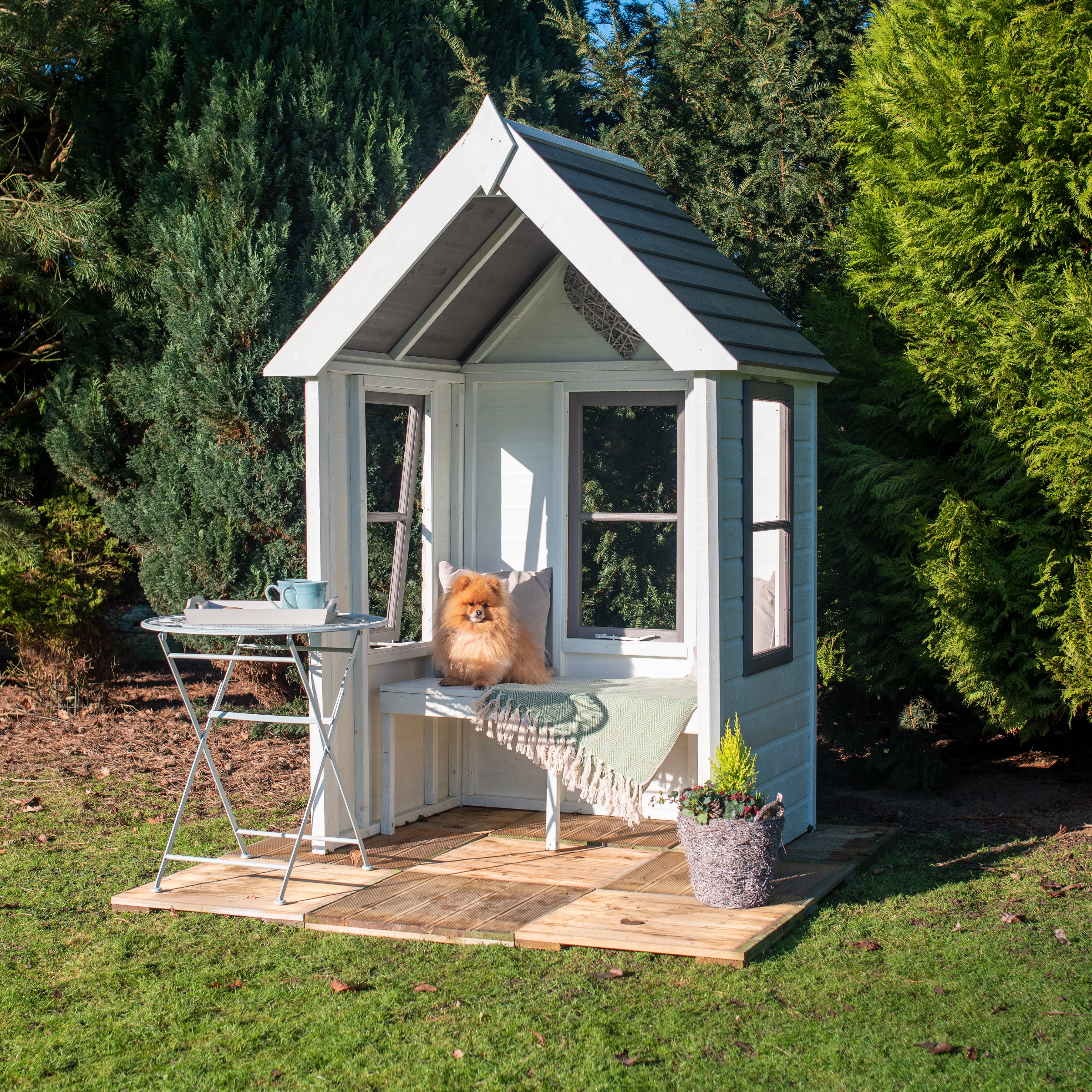 Shire Almarie Pressure Treated Wooden Garden Arbour