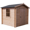 Shire Danbury 10 ft. W x 10 ft. D Solid Wood Tongue and Groove Apex Garden Shed