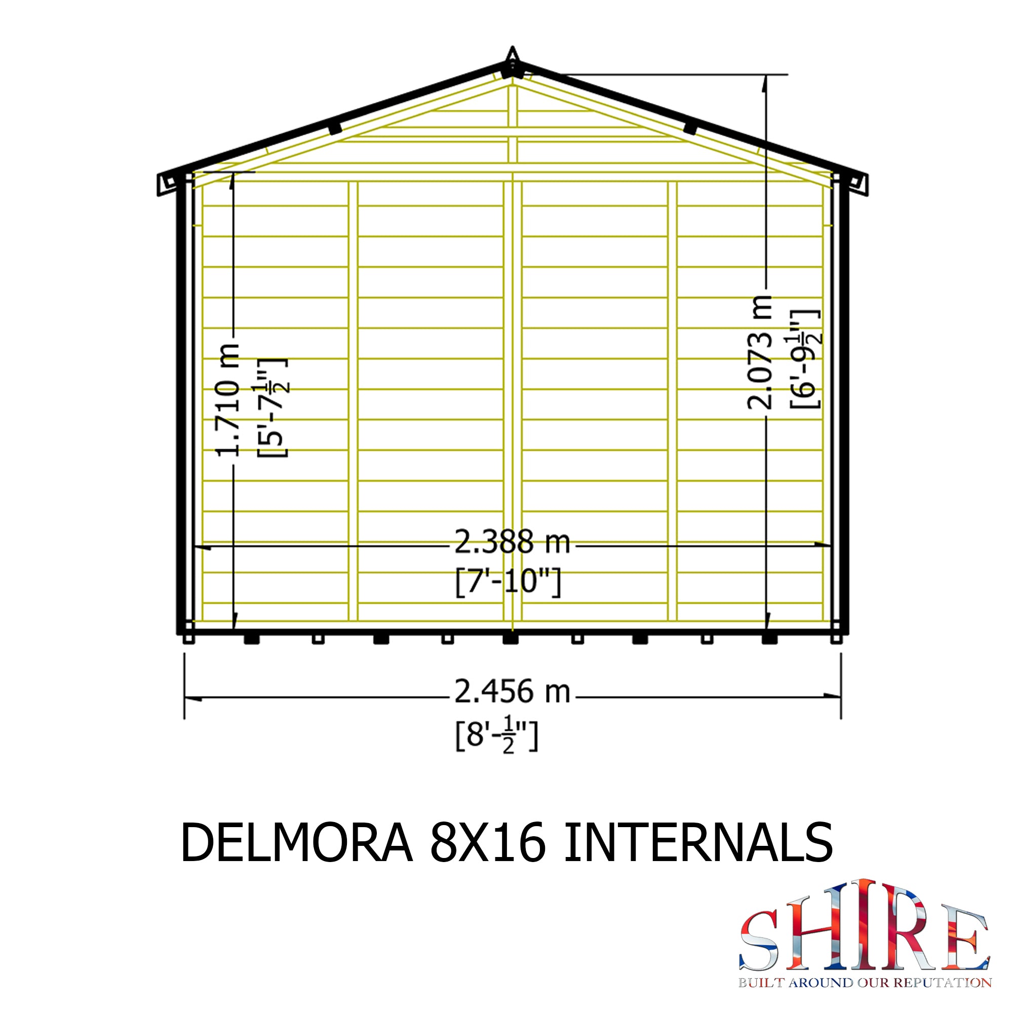 Shire Delmora with Verandah Summerhouse 8x16