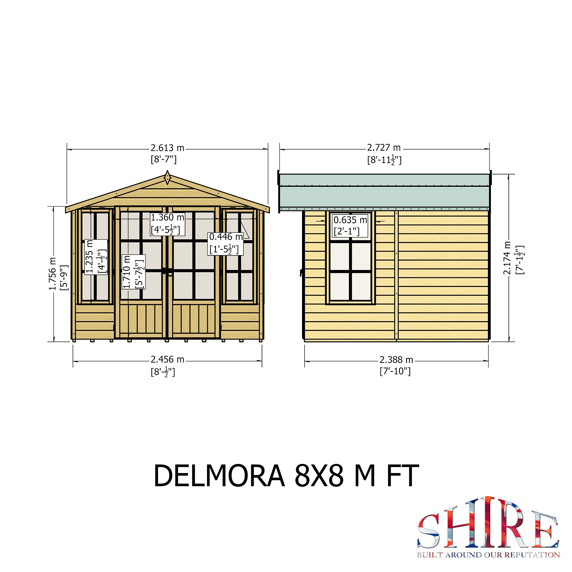 Shire Delmora Summerhouse 8x8