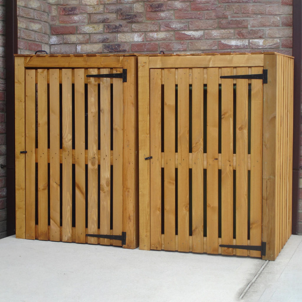 Shire Double Wheelie Bin Store – Wooden Outdoor Bin Shed | Garden Life Stores