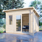 Shire Elm 44mm Log Cabin 10x10