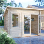 Shire Elm 44mm Log Cabin 10x10