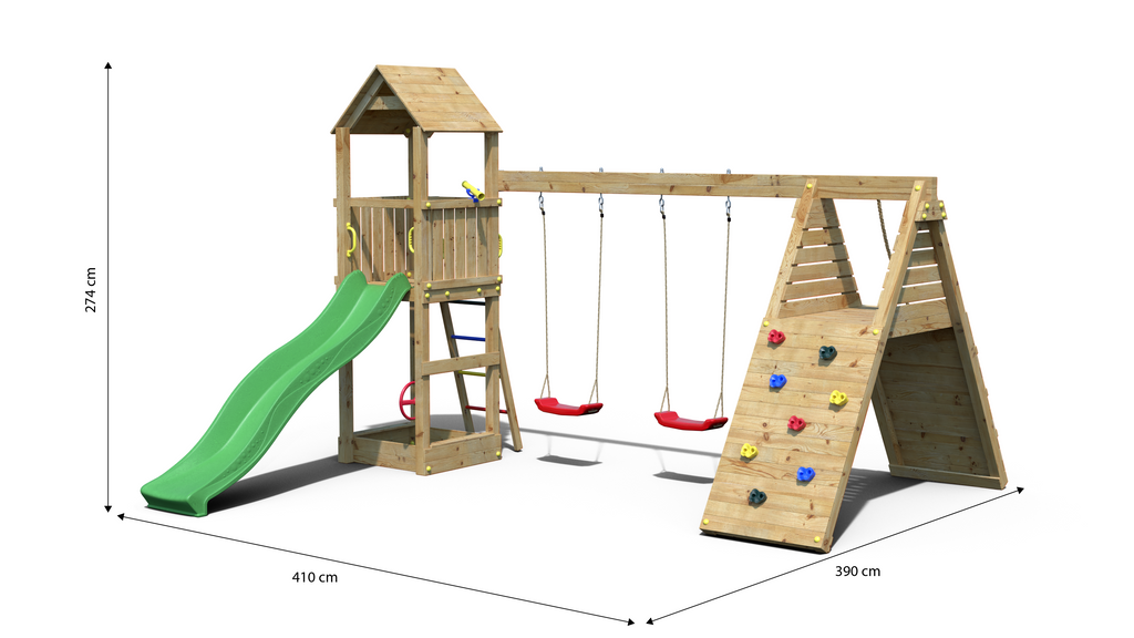 Shire Fleppi Kids Wooden Multi Play Set Equipment