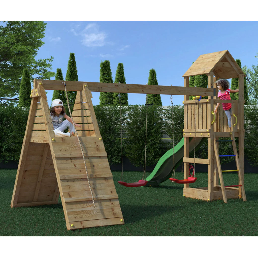 Shire Fleppi – Premium Wooden Climbing Frame & Playset | Garden Life Stores