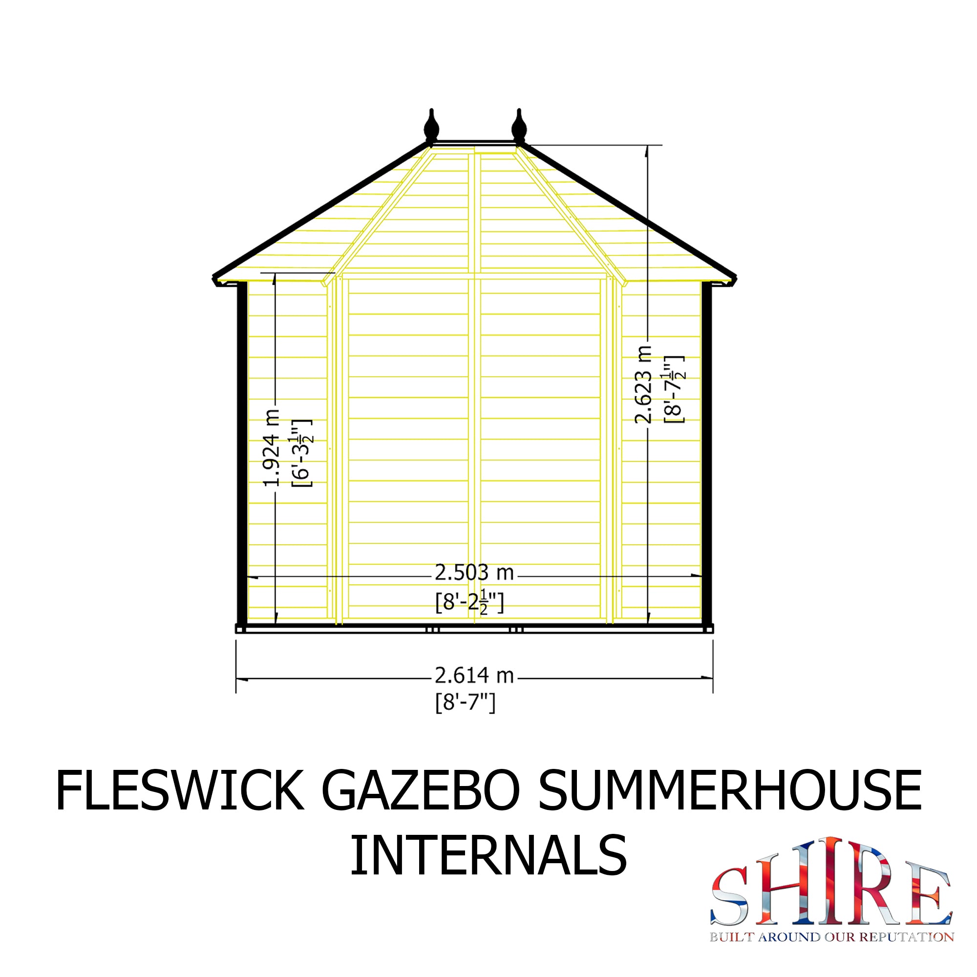 Shire Fleswick 8x6 Summerhouse – Classic Charm and Comfort for Your Garden | Garden Life Stores