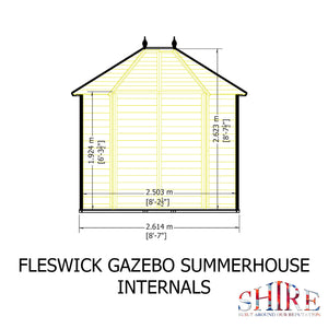 Shire Fleswick 8x6 Summerhouse – Classic Charm and Comfort for Your Garden | Garden Life Stores