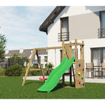 Shire Rumble Ridge Rock Wall Climbing Frame with Double Swing