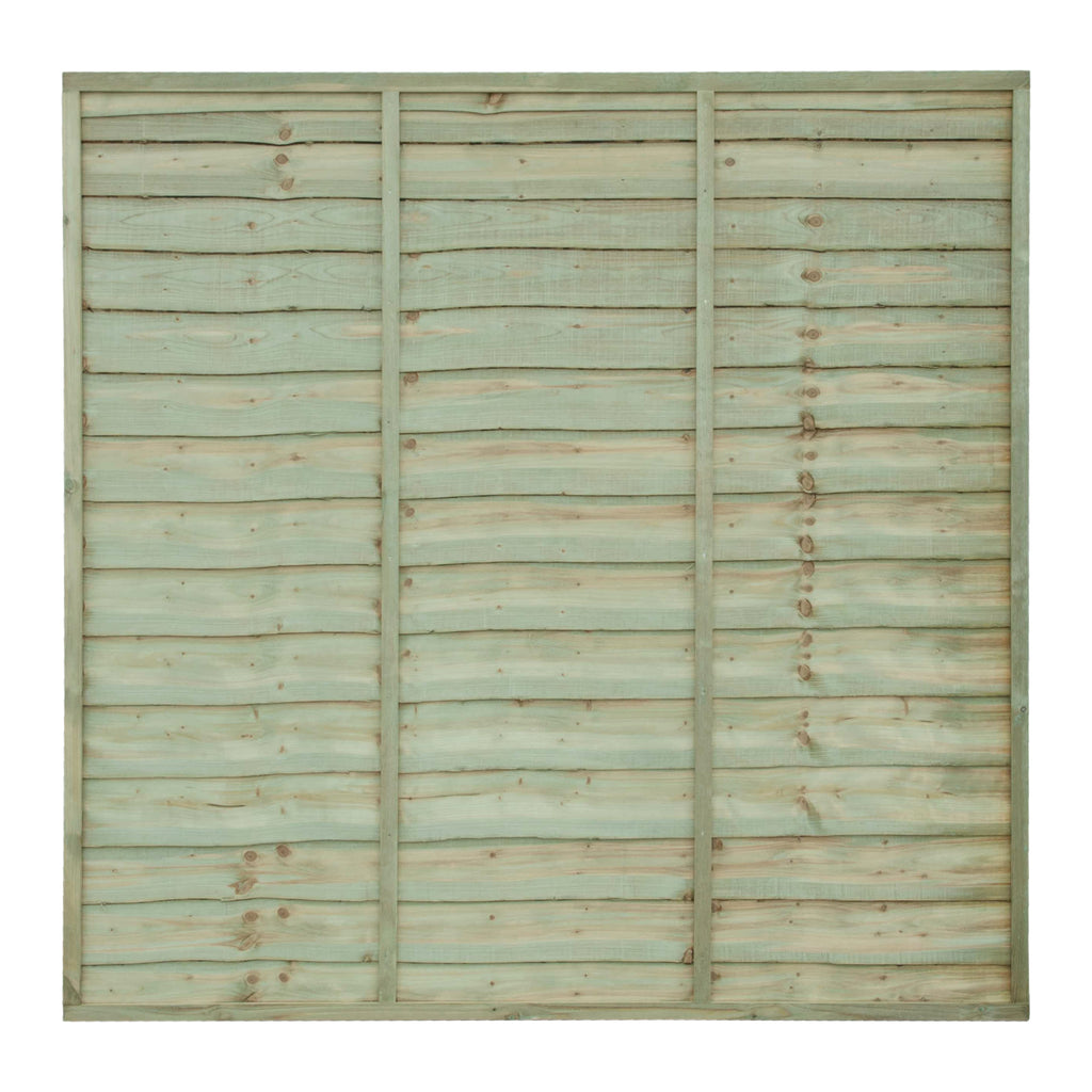 Grange Superior Lap Fence Panel – Pressure-Treated Green Vertical | Available in Various Sizes | Garden Life Stores