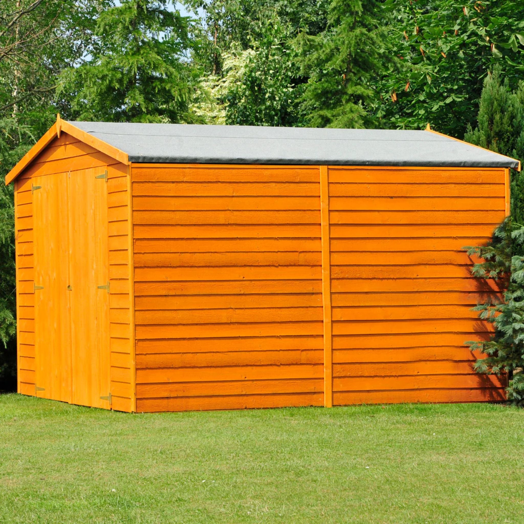 Shire Garden Value Overlap 10 x 10 Apex Shed (With or Without Windows) - Garden Life Stores