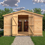 Shire Garden Value Overlap 10 x 10 Apex Shed (With or Without Windows) - Garden Life Stores