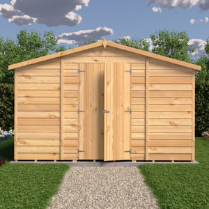 Shire Garden Value Overlap 10 x 10 Apex Shed (With or Without Windows) - Garden Life Stores