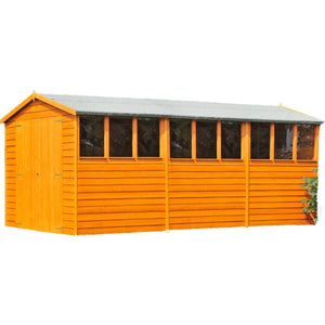 Shire Garden Value Overlap 10 x 15 Apex Shed (With or Without Windows) - Garden Life Stores