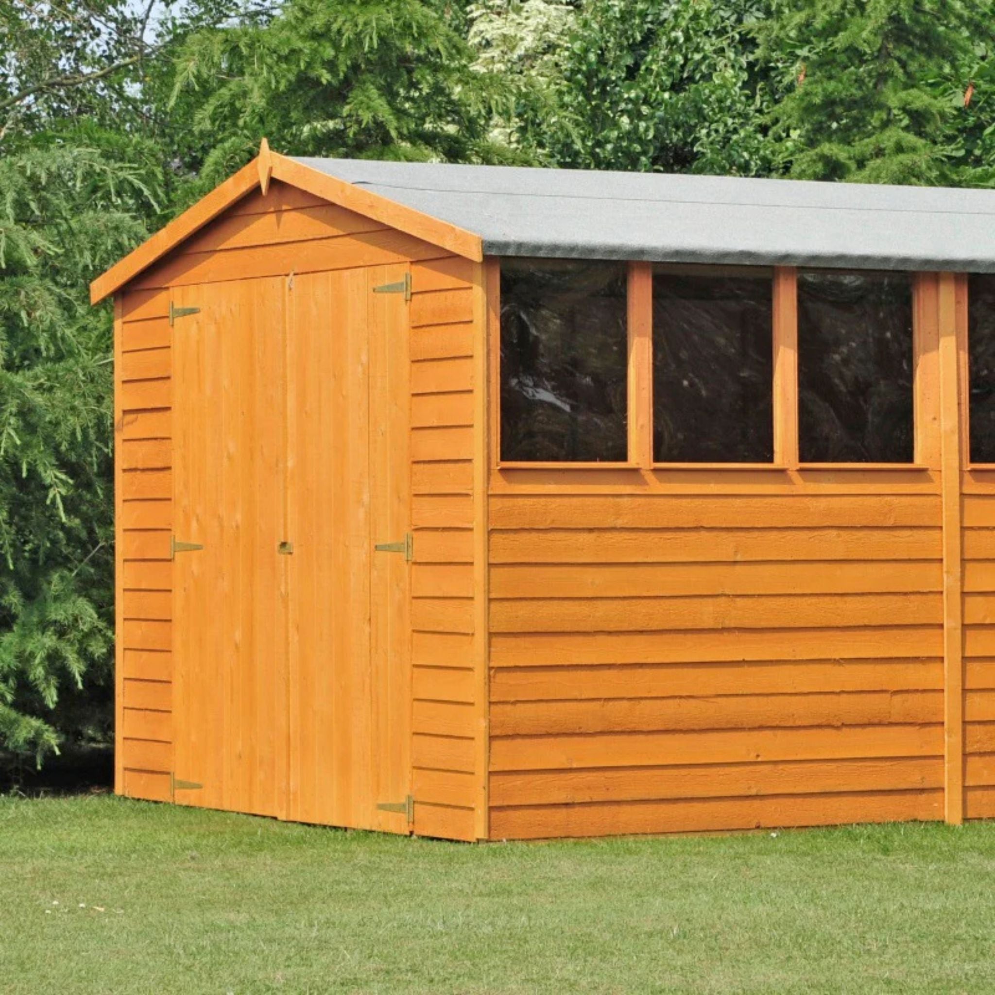 Shire Garden Value Overlap 10 x 15 Apex Shed (With or Without Windows) - Garden Life Stores