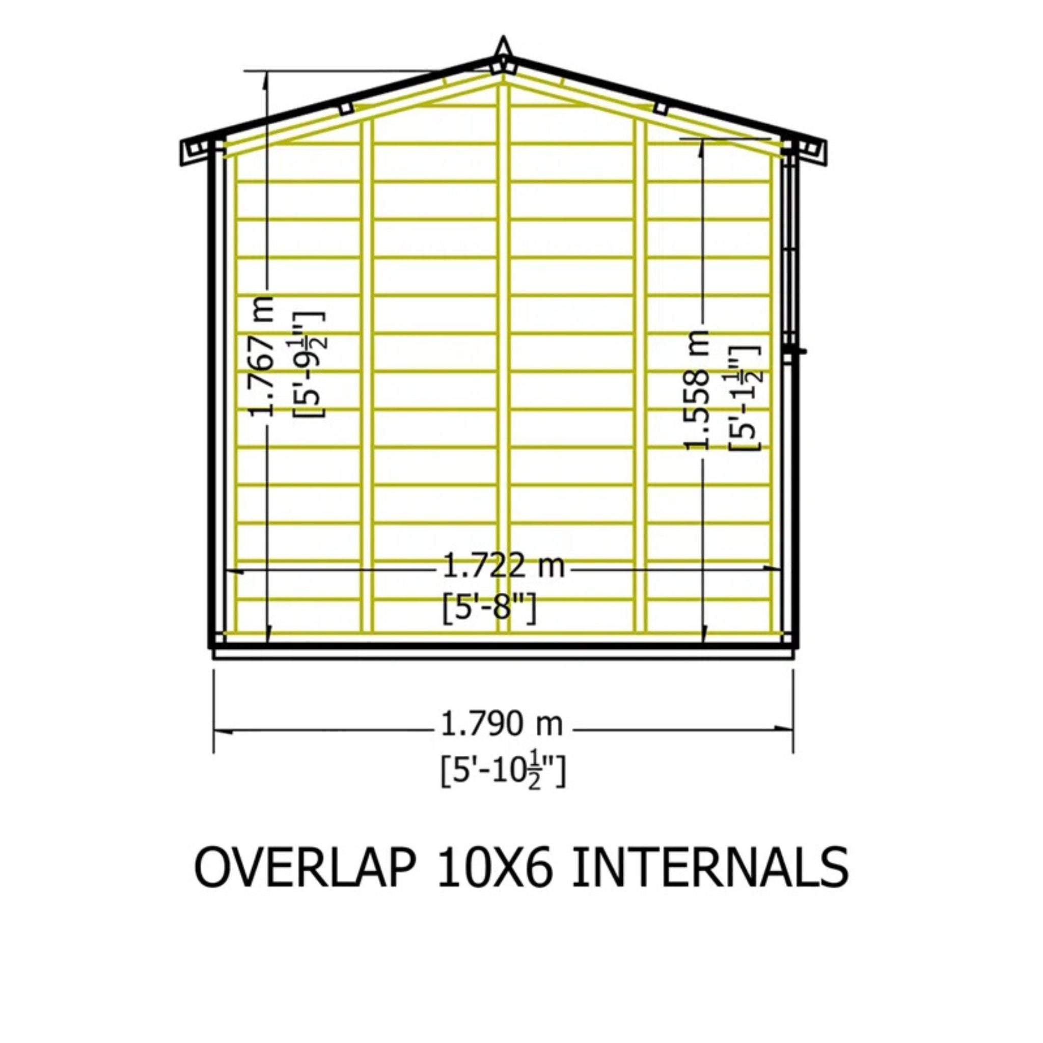 Shire Garden Value Overlap 10x6 Apex Shed (With or Without Windows) – Garden Life Stores