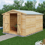 Shire Garden Value Overlap 10 x 8 Apex Shed (With or Without Windows) - Garden Life Stores