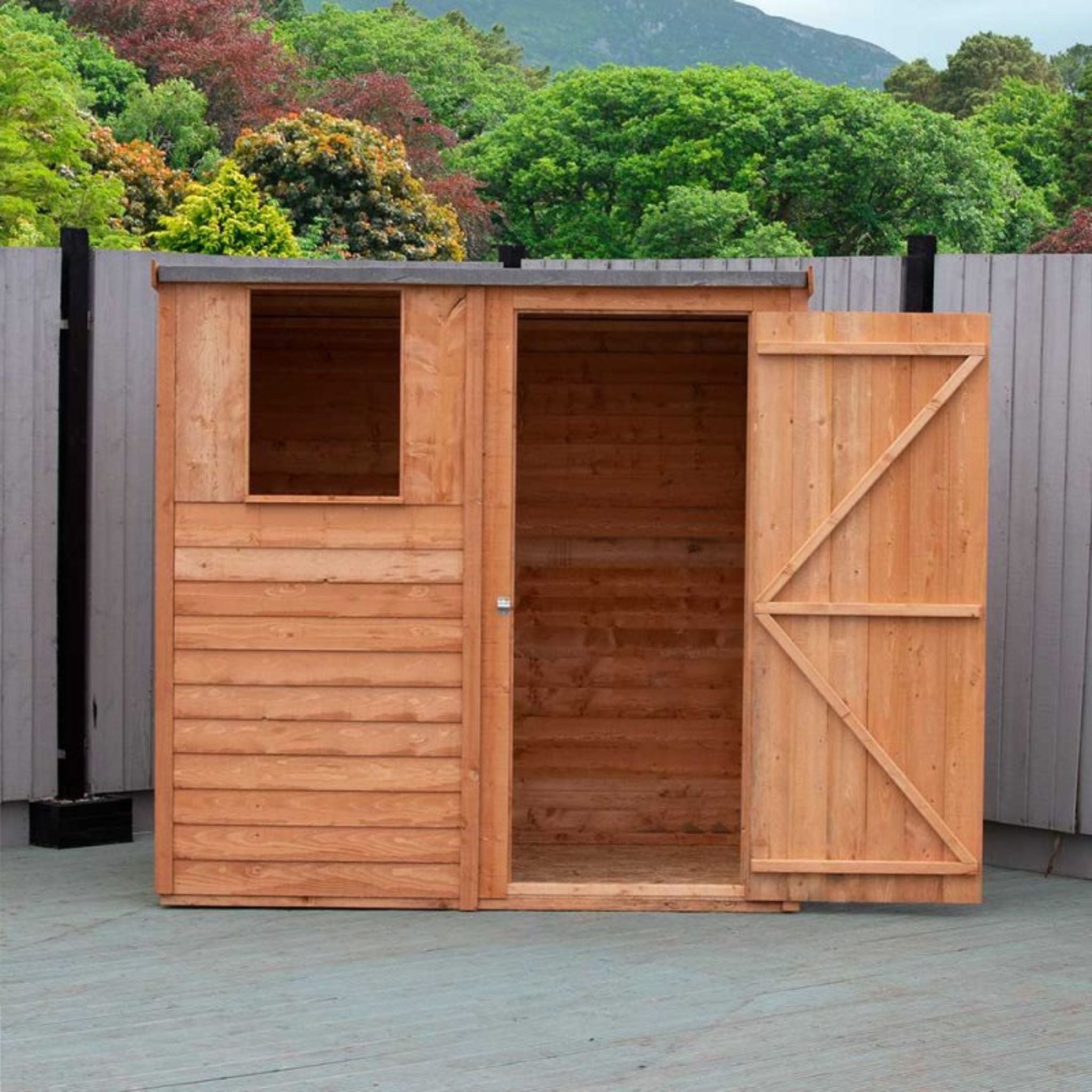 Shire Garden Value Overlap 6 x 4 Pent Shed - Garden Life Stores