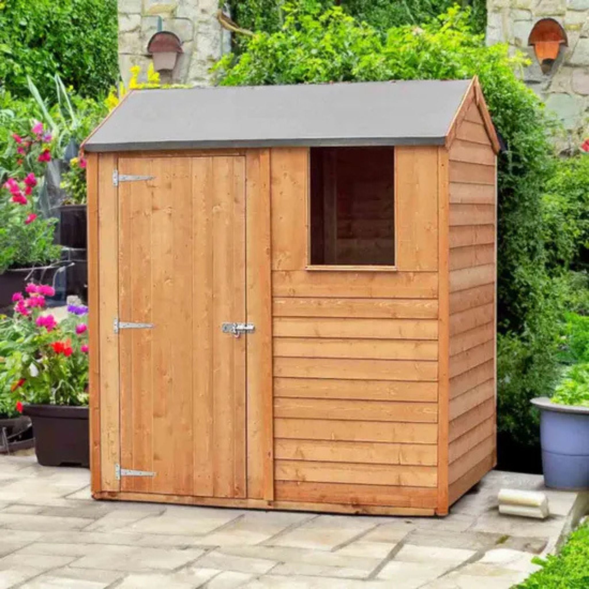 Shire Garden Value Overlap Reverse Apex Shed (Available in 6x4 & 6x8) – Garden Life Stores