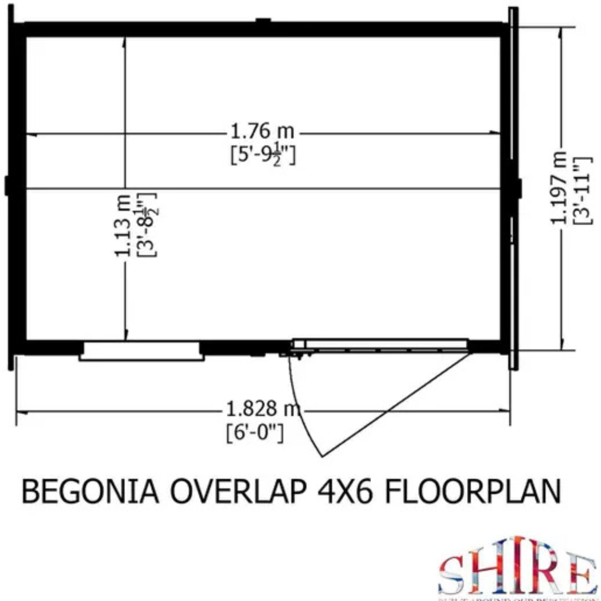 Shire Garden Value Overlap Reverse Apex Shed (Available in 6x4 & 6x8) – Garden Life Stores