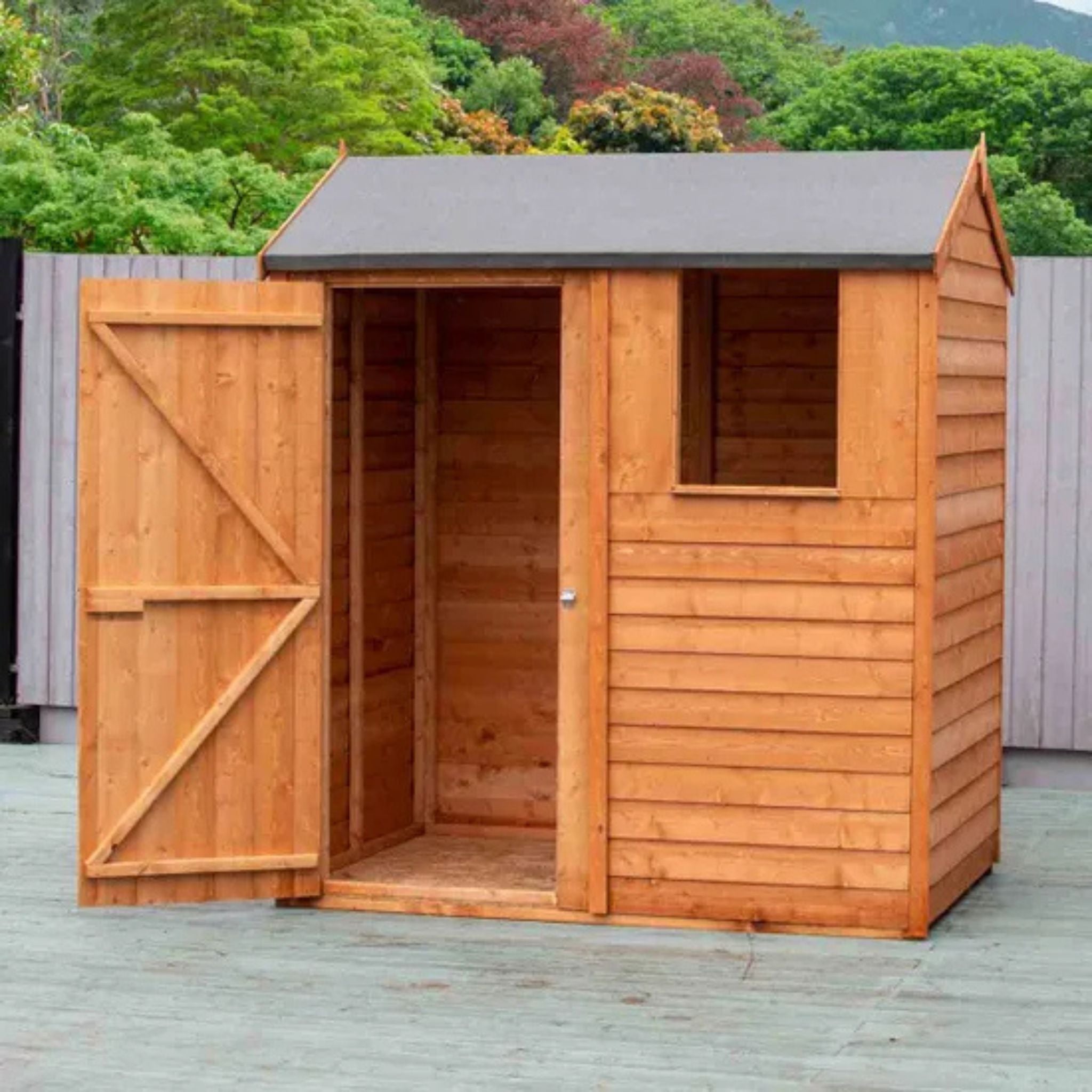 Shire Garden Value Overlap Reverse Apex Shed (Available in 6x4 & 6x8) – Garden Life Stores