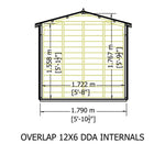 Shire Garden Value Overlap 12 x 6 Apex Shed (With or Without Window) - Garden Life Stores